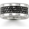 Thomas Sabo Prsten Klasický černý TR1710 051 11 64 Sterling Silver 925 Sterling silver Thomas Sabo Prsten Klasický černý TR1710 051 11 64 Sterling Silver 925 Sterling silver