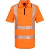Športová reflexná polokošeľa so zipsom XL Oranžová Športová reflexná polokošeľa so zipsom XL Oranžová