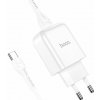 Cestovná nabíjačka HOCO USB + kábel typu C 2A N2 Vigor White Cestovná nabíjačka HOCO USB + kábel typu C 2A N2 Vigor White