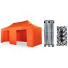 Nožnicový párty stan 4x8 m TENTino BIG HEXAGON EXTREME Farba opláštenia: 6A - ORANŽOVÁ Nožnicový párty stan 4x8 m TENTino BIG HEXAGON EXTREME Farba opláštenia: 6A - ORANŽOVÁ