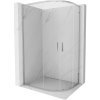 MEXEN/S - Exo štvrťkruhový asymetrický posuvný sprchovací kút 100 x 80, transparent, chróm 8132-100-080-01-00