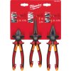 MILWAUKEE 4932464575 sada klieští VDE 3ks, boční štipky 160+kombinačky 180+dlhé zakul.205mm
