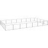 VidaXL Výbeh pre psa, strieborný, 28 m2, oceľový VidaXL Výbeh pre psa, strieborný, 28 m2, oceľový