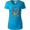 Music is my life slúchadlá - Dámske tričko z organickej bavlny Origin (GOTS) - 2XL ( Svetlý tyrkys ) Music is my life slúchadlá - Dámske tričko z organickej bavlny Origin (GOTS) - 2XL ( Svetlý tyrkys )