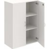 Policová skriňa Drive, zámok, 80x111,0x42 cm, biela/biela Policová skriňa Drive, zámok, 80x111,0x42 cm, biela/biela