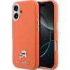 Karl Lagerfeld PU Karl and Choupette Heads Pins MagSafe Case for iPhone 17 Orange (57983128989)