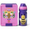 LEGO Bee desiatový set (fľaša a box) - fialová LEGO Bee desiatový set (fľaša a box) - fialová