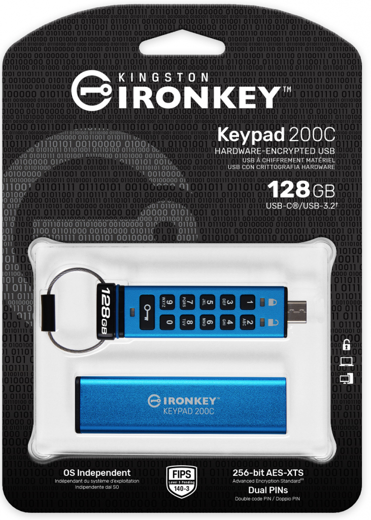 Kingston IronKey Keypad 200C 128GB IKKP200C/128GB