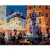 Diamondi Diamantové maľovanie REŠTAURÁCIA POD SOCHOU 40 x 50 cm bez rámu a bez vypnutia plátna