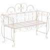 Design-Shop Záhradná lavička GS11173499 - Krémová antik Design-Shop Záhradná lavička GS11173499 - Krémová antik
