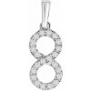 Silvego Diamantový prívesok Infinity z bieleho zlata s diamantmi 0,13 ct DNN1411PGWD Silvego Diamantový prívesok Infinity z bieleho zlata s diamantmi 0,13 ct DNN1411PGWD