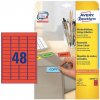 45,7*21,2 mm-ové Avery Zweckform A4 hárkové print etikety, červená farba (20 hárkov/balenie) 45,7*21,2 mm-ové Avery Zweckform A4 hárkové print etikety, červená farba (20 hárkov/balenie)