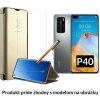 Otváracie Púzdro Luxria Clear View pre Huawei - Zlaté pre Huawei: P40 Otváracie Púzdro Luxria Clear View pre Huawei - Zlaté pre Huawei: P40