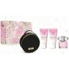 Versace Bright Crystal toaletná voda 90 ml + parfumovaný sprchovací gél 100 ml + parfumované telové mlieko 100 ml + kozmetická taška Versace Bright Crystal toaletná voda 90 ml + parfumovaný sprchovací gél 100 ml + parfumované telové mlieko 100 ml + kozmetická taška