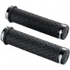 SRAM DH Silicone Locking gripy, čierne, s objímkami a zátkami SRAM DH Silicone Locking gripy, čierne, s objímkami a zátkami