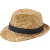 Pricus slamený klobúk - Prírodné / Čierna Pricus slamený klobúk - Prírodné / Čierna