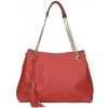 Mondo Italia Dámska kožená kabelka 142 červená Made in Italy Červená Mondo Italia Dámska kožená kabelka 142 červená Made in Italy Červená