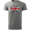 Britská vlajka stará - Klasické pánske tričko vyššej gramáže - 4XL ( Tmavosivý melír ) Britská vlajka stará - Klasické pánske tričko vyššej gramáže - 4XL ( Tmavosivý melír )