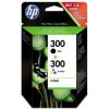 HP originál ink CN637EE, HP 300, black/color, 2 x 200str., 2x4ml, 2-pack + paper HP originál ink CN637EE, HP 300, black/color, 2 x 200str., 2x4ml, 2-pack + paper
