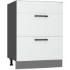 Bývaj s nami SK, ATENA dolná kuchynská skrinka D60 PC S2, biela MDF Bývaj s nami SK, ATENA dolná kuchynská skrinka D60 PC S2, biela MDF