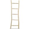 vidaXL Vešiak na uteráky, rebrík s 5 priečkami, teakové drevo, 45x150 cm, prírodná vidaXL Vešiak na uteráky, rebrík s 5 priečkami, teakové drevo, 45x150 cm, prírodná
