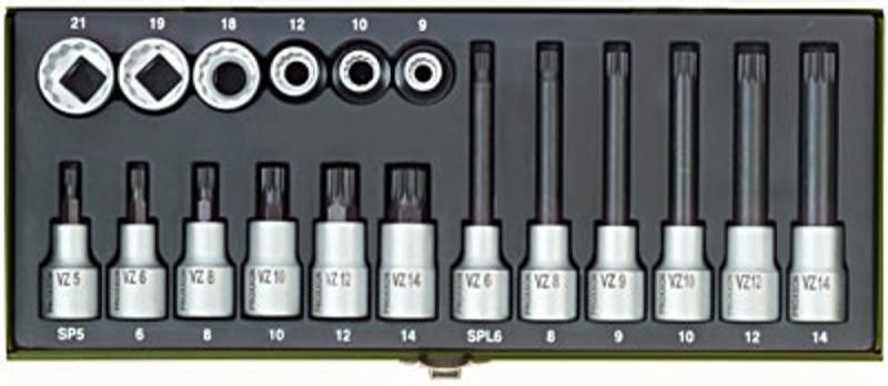 PROXXON sada náradia pre viachranné skrutky XZN 18 dielna