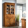 Bighome - CAMBRIDGE HONEY Vitrína 195x95 cm, akácia Bighome - CAMBRIDGE HONEY Vitrína 195x95 cm, akácia