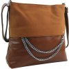 Barebag dámska crossbody kabelka s retiazkou NH8146 hnedá