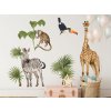 Nálepka na stenu - safari - Tropické zvieratká Nálepka na stenu - safari - Tropické zvieratká