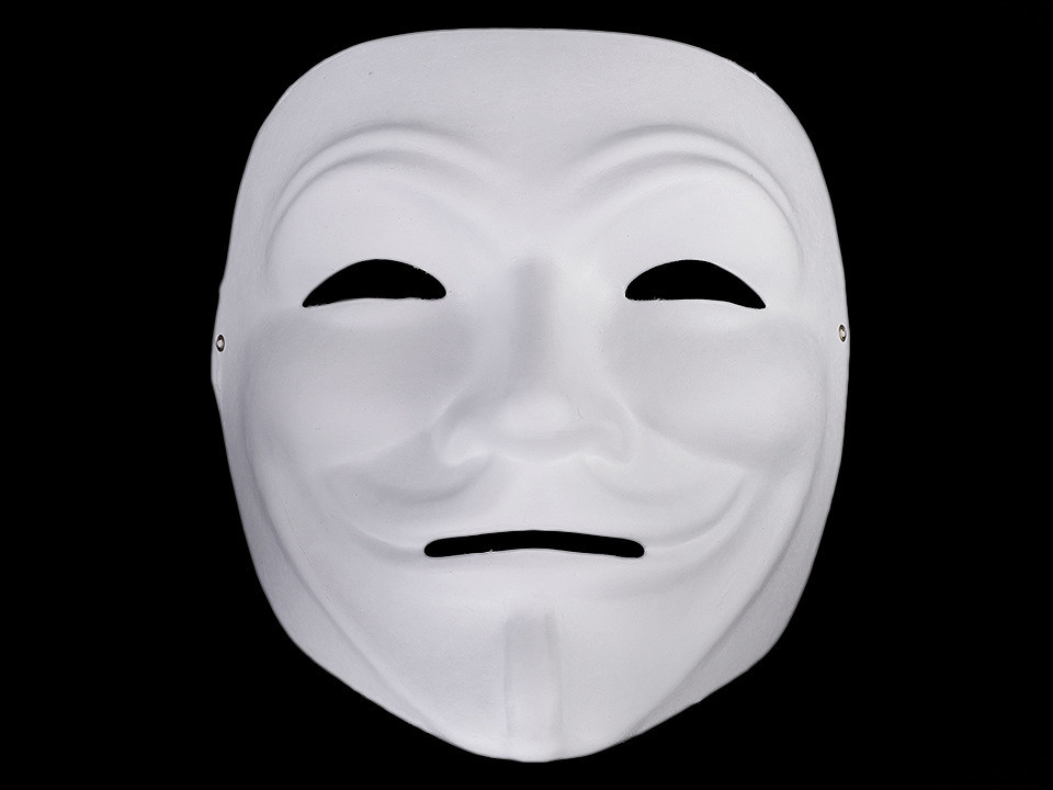 Stoklasa Maska na tvár na domaľovanie Anonymous