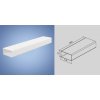 Mikawi Potrubie vetracie ploché 220x55x1000 mm PVC Mikawi Potrubie vetracie ploché 220x55x1000 mm PVC