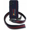 Red Bull Silicone Vertical Logo MagSafe Zadní Kryt + Crossbody Popruh pro iPhone 16 Navy RBHMP16S24SISOLRV