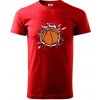 Basketbal lopta v triku - Klasické pánske tričko vyššej gramáže - XS ( Červená ) Basketbal lopta v triku - Klasické pánske tričko vyššej gramáže - XS ( Červená )