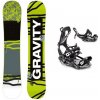 Gravity Madball 23/24 pánský snowboard + Raven FT360 black vázání - 153 cm + S (EU 35-40) - černo bílé