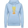 AWDis Hoodie Mikina - Dobré pivo na zlé časy - Nebeská modrá - L - Dámske AWDis Hoodie Mikina - Dobré pivo na zlé časy - Nebeská modrá - L - Dámske