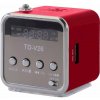 Verk 06211 Prenosné mini rádio Bluetooth 5.0, 3 W, červené Verk 06211 Prenosné mini rádio Bluetooth 5.0, 3 W, červené