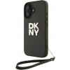 DKNY PU Leather Stack Logo Wrist Strap Apple iPhone 16 DKHCP16SPBSWSA hnedý DKNY PU Leather Stack Logo Wrist Strap Apple iPhone 16 DKHCP16SPBSWSA hnedý