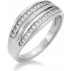 Strieborný obrúčkový prsteň 925 s zirkónmi 8,3 mm, klasický veľkosť 17 Strieborný obrúčkový prsteň 925 s zirkónmi 8,3 mm, klasický veľkosť 17