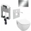 Tece Set modulu do zazdění, WC EBS Diana New Rimless, sedátka a tlačítka, chrom lesk 1 set Tece Set modulu do zazdění, WC EBS Diana New Rimless, sedátka a tlačítka, chrom lesk 1 set
