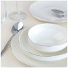Asir | Jedálenská súprava 24 ks biela/strieborná/porcelán | 311MBL1110 Asir | Jedálenská súprava 24 ks biela/strieborná/porcelán | 311MBL1110