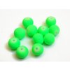Pogumované sklenené neon korálky 8mm 1ks zelená (otvor 1mm) Pogumované sklenené neon korálky 8mm 1ks zelená (otvor 1mm)
