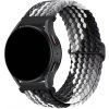 eses Nastaviteľný nylónový elastický loop remienok pre smart hodinky 20 mm Farebný variant: biela - šedá - čierna