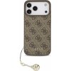 Guess 4G Charm zadný kryt pre iPhone 17 Pro Tone on Tone Brown