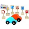 Detoa Autá 2 ks + dopravné značky 6 ks Detoa Autá 2 ks + dopravné značky 6 ks