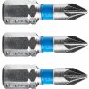 FORTUM-KITO hrot krížový Pozidriv, sada 3ks, PZ 1x25mm, S2 4741301