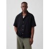 GAP Mušelínová košeľa Vacay Shirt Čierna M GAP Mušelínová košeľa Vacay Shirt Čierna M