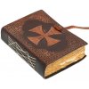 Leather Journals Kožený zápisník s templářským křížem a mandalou pro osobní rozvoj Leather Journals Kožený zápisník s templářským křížem a mandalou pro osobní rozvoj