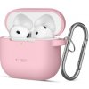 Tech-Protect Silicone Hook puzdro na Apple AirPods 4, ružové Tech-Protect Silicone Hook puzdro na Apple AirPods 4, ružové
