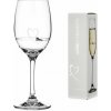 Diamante Pohár na biele víno so Swarovski kryštálmi Petit Heart 1 x 240 ml