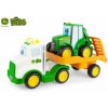 JD Kids John Deere - Traktor Johnny s ťahačom 37 cm JD Kids John Deere - Traktor Johnny s ťahačom 37 cm